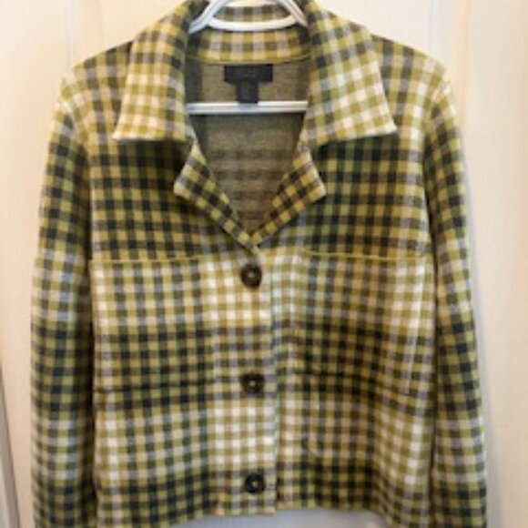 Rachel Roy Checked Cropped Cardigan - Picture 1 of 4